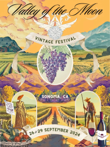 The 2024 Valley of the Moon Vintage Festival Poster Artwork.