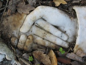 Clasped Hands Gravestone