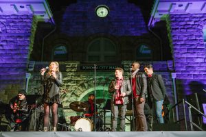 Performance at the Lighting of the Sonoma Plaza