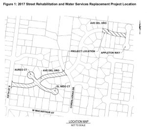 2017 Street Rehabilitation Project Map