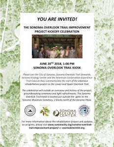 Sonoma Overlook Trail Improvement Project Kickoff Celebration