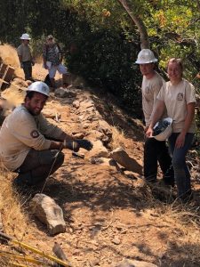 Replacing Retaining Walls near the Top Loop of the Sonoma Overlook Trail