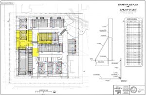 Graphic of Storey Pole Plan for Gateway Project