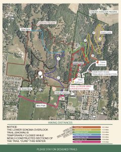 Click to Enlarge Montini and Overlook Trails Closure Map