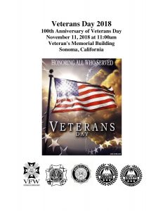 Veterans Day, November 11 2018