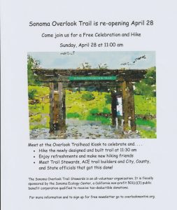 Sonoma Overlook Trail Re-Opening Celebration Flyer