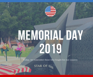 City Offices Closed in Observance of Memorial Day