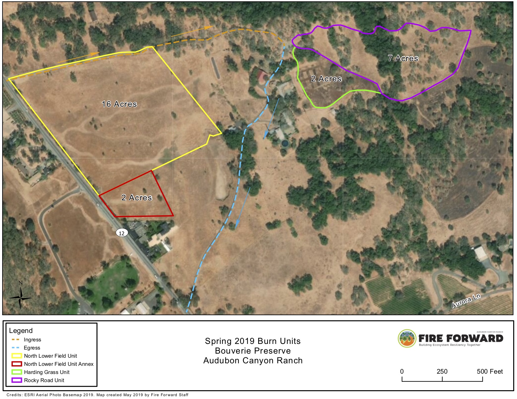 Map of Bouverie Preserve