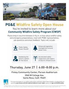 PG&E Wildfire Safety Open House June 27, 2019