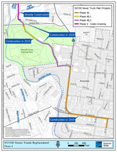 Sewer Main Trunk Replacement Map