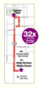 route 32 shuttle express map