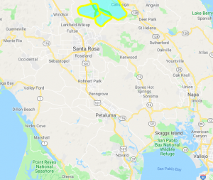 PG&E Updated Map of Potential Power Shutoff