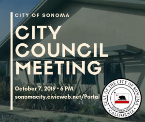 City Council Meeting October 7th, 6pm