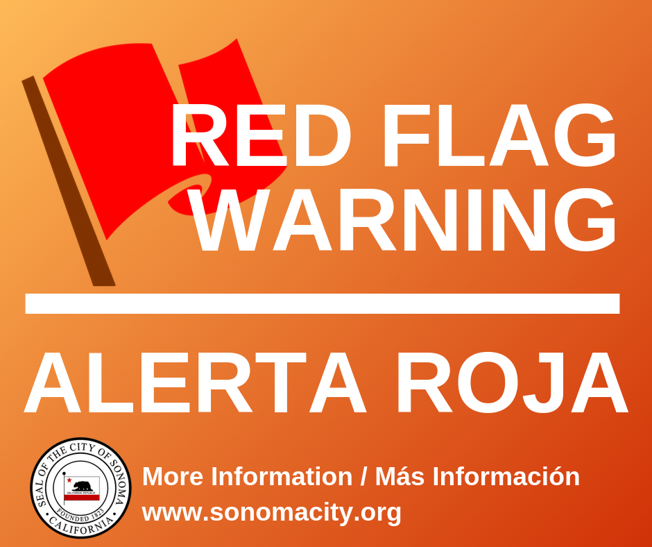 Red flag warning / Alerta Roja