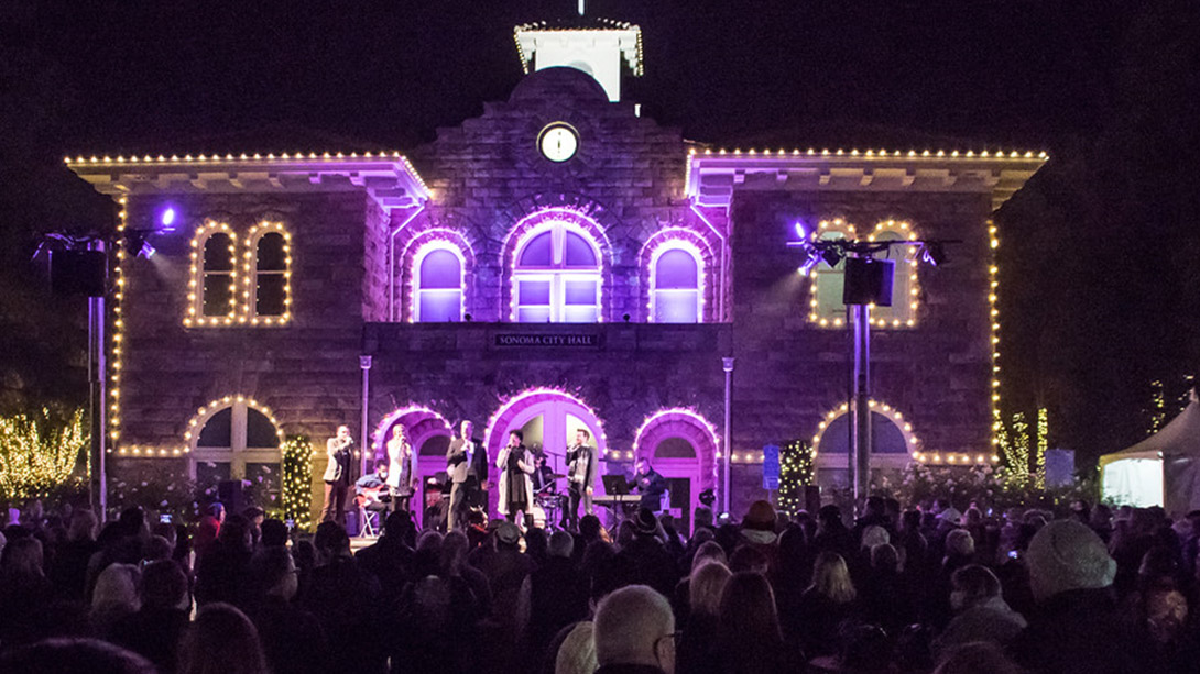 The Lighting of Sonoma Plaza