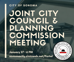 Joint City Council & Planning Commission Meeting January 27th