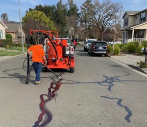 Crack Sealing in the City of Sonoma