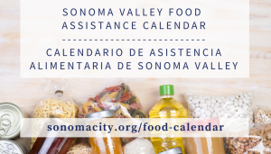 Sonoma Valley Food Assistance Calendar