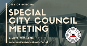 Special City Council Meeting 4/27/2020