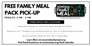 Sonoma Family Meal Pack Pick Up