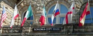 City Hall flags