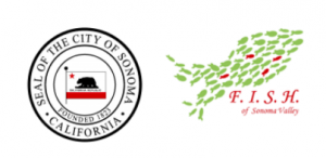 city of sonoma and F.I.S.H. logos