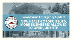 New Health Order Issued