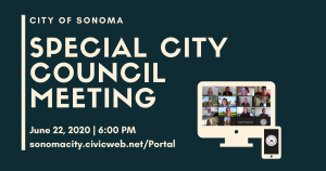 Special City Council Meeting June 22, 2020