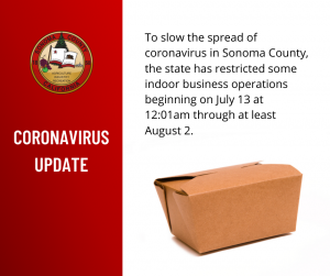 Coronavirus Update from the County of Sonoma