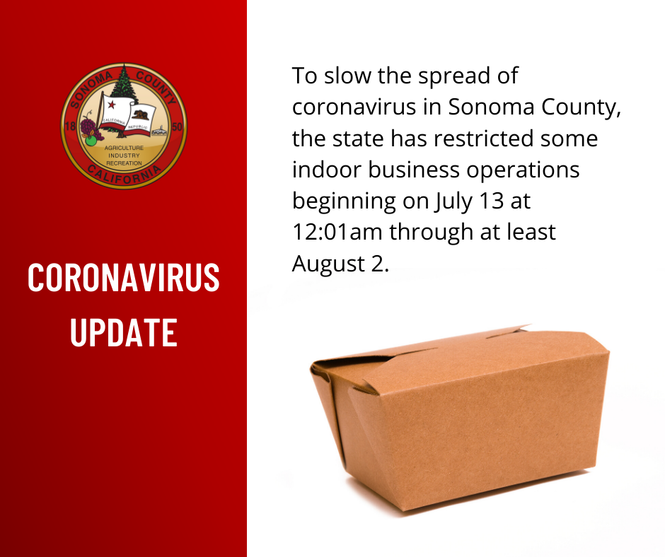 Coronavirus Update from the County of Sonoma