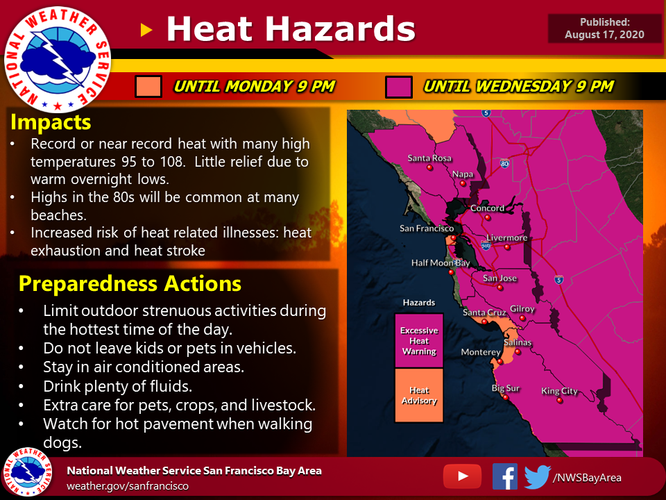 Red Flag Warning 10 PM Monday - 8 AM Wednesday / Flex Alert in Effect -  City of Sonoma