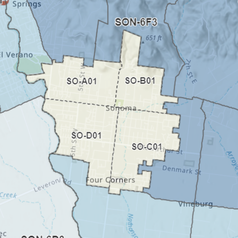 Copy Of Sonoma Evac Zones 768x768 