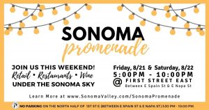 Sonoma Promenade Starts this Weekend