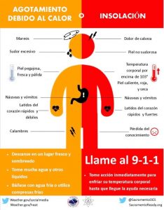 heat illness spanish