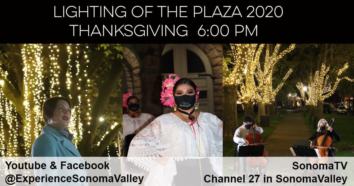 Lighting of the Sonoma Plaza 2020