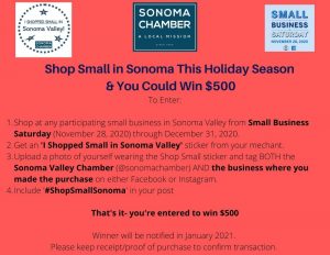 #ShopSmallSonoma Contest