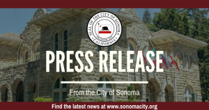 Press Release from the City of Sonoma