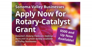 Sonoma Rotary Clubs Grants or Small Businesses