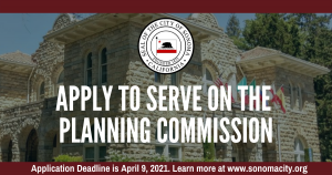 Apply to Serve on the Planning Commission
