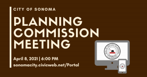 Planning Commission Meeting, April 8th