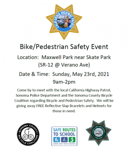 bike and pedestrian safety event flyer - english