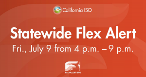 Statewide Flex Alert Friday 4-9pm