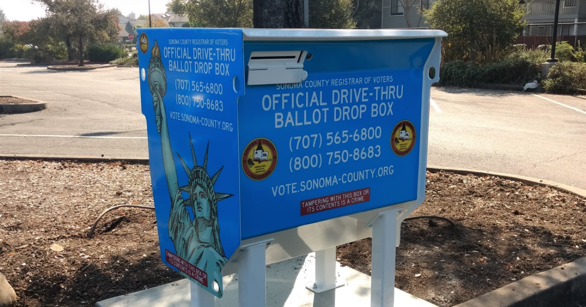 Drop Box at the Sonoma Valley Regional Library