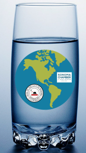 Image of a water glass and globe