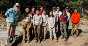 Photo of by youth work crews with American Conservation Experience who made the trail repairs.