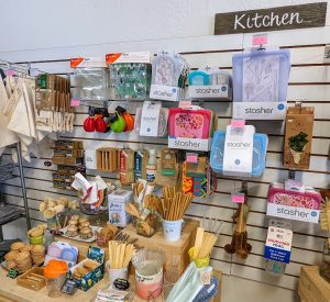 Display of merchandise at Refill Madness Sonoma.