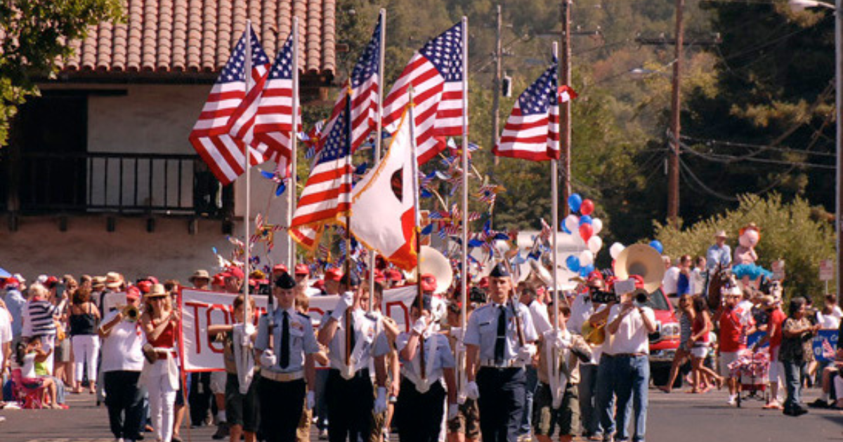 4 июля 2008. USA Volunteers Parade. American Independence Parade.