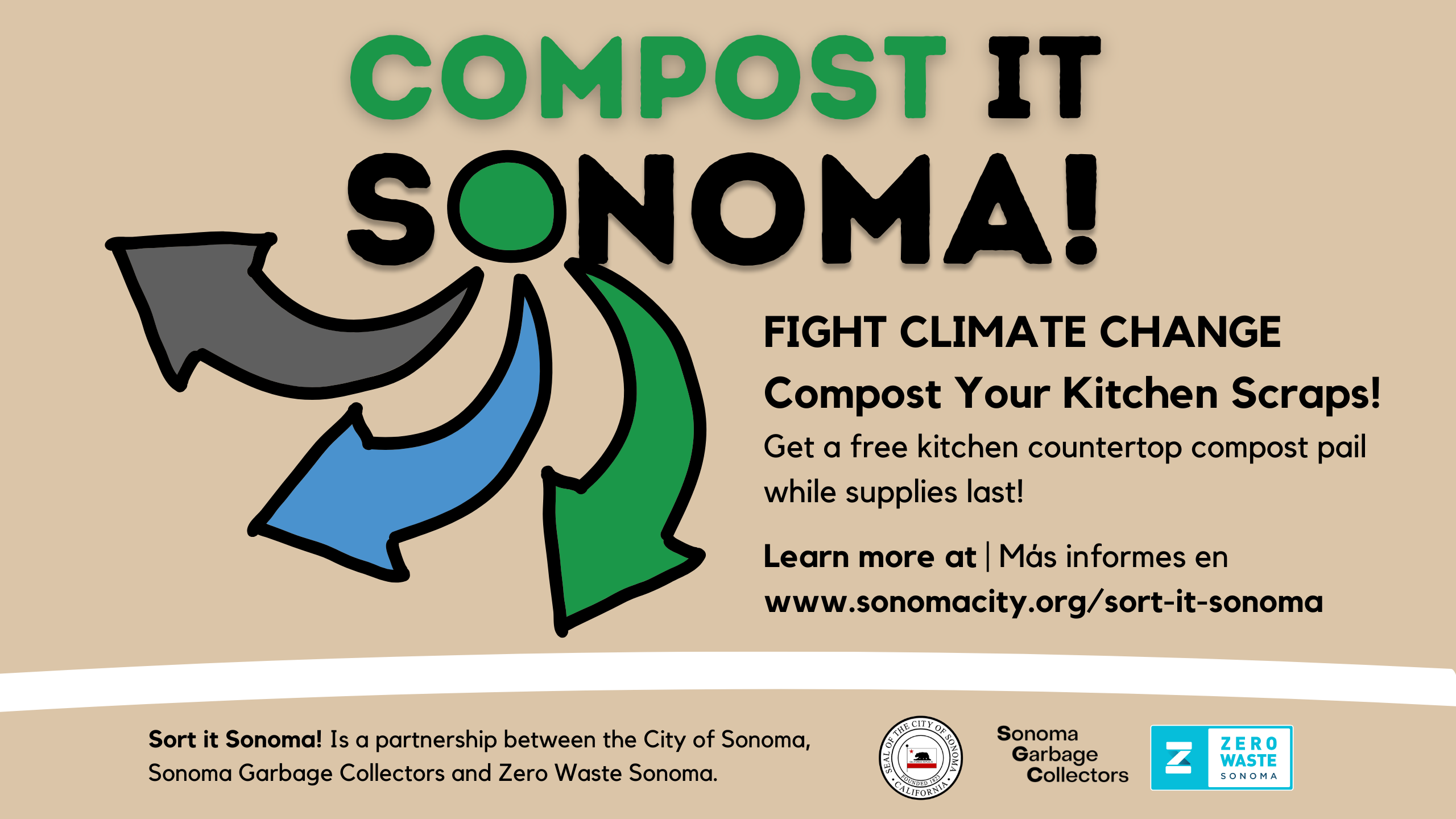 Compost it Sonoma! Free counter top pails now available to Sonoma residents  - City of Sonoma