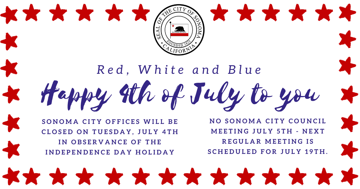 News & Updates City of Sonoma