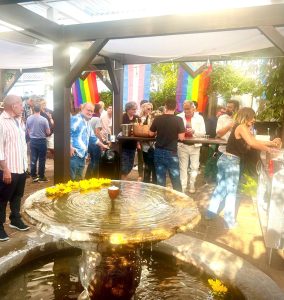 The Sonoma Valley Pride reception at the Sunflower Caffe.